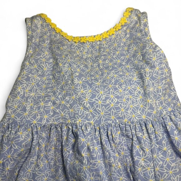 ✨VTG Sweet Potatoes Girls Blue & Yellow Floral Dress✨ - Picture 2 of 6